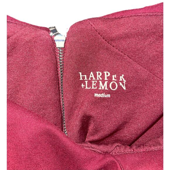 Harper Lemon Womens Prom Formal Two Piece Mini Dress Size M Cranberry - Picture 7 of 13